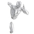 Runner Man 13" Wall Sculpture // Chrome