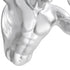 Runner Man 13" Wall Sculpture // Chrome
