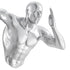 Runner Man 13" Wall Sculpture // Chrome