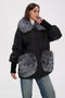 Genuine Silver Fox Down Fill Coat