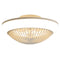 RGB Dimmable LED Enclosed Ceiling Fan With Remote Control, Bladeless Design - White