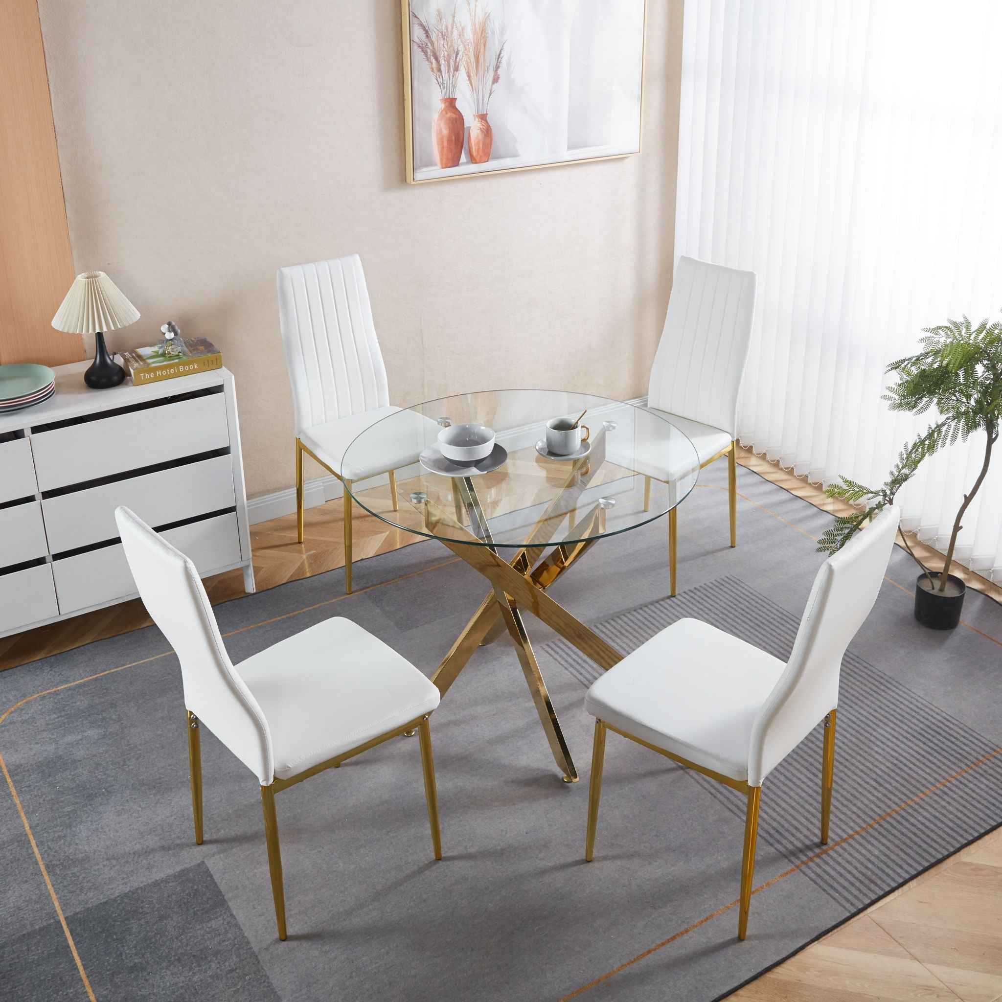 Elegant Legs Dining Chair (Set of 4)