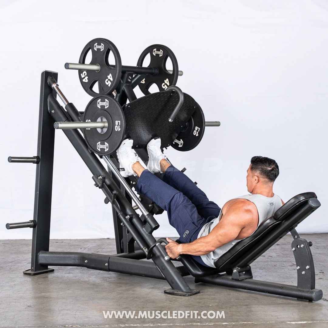 45 Degree Linear Leg Press Machine - Muscle D Fitness - Adjustable Angle Back Pad