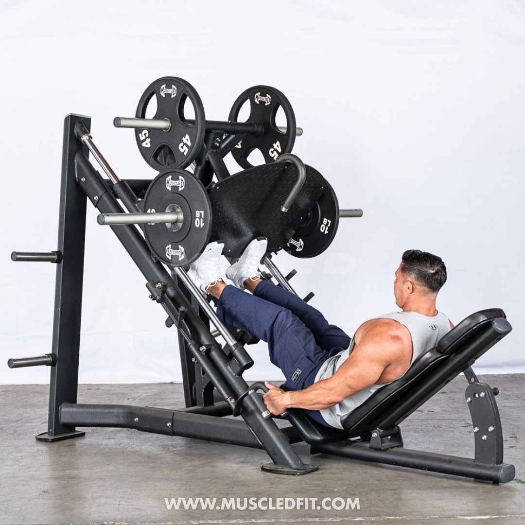 45 Degree Linear Leg Press Machine - Muscle D Fitness - Adjustable Angle Back Pad