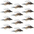 Double Bead Gold Ribbed Hare's Ear Nymph Fly Fishing Flies - Trout and Bass Wet Fly - 1 Dozen Flies Hook Size 8