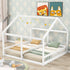 House Platform Beds, 2 Shared Beds, Metal Frame With Guardrails