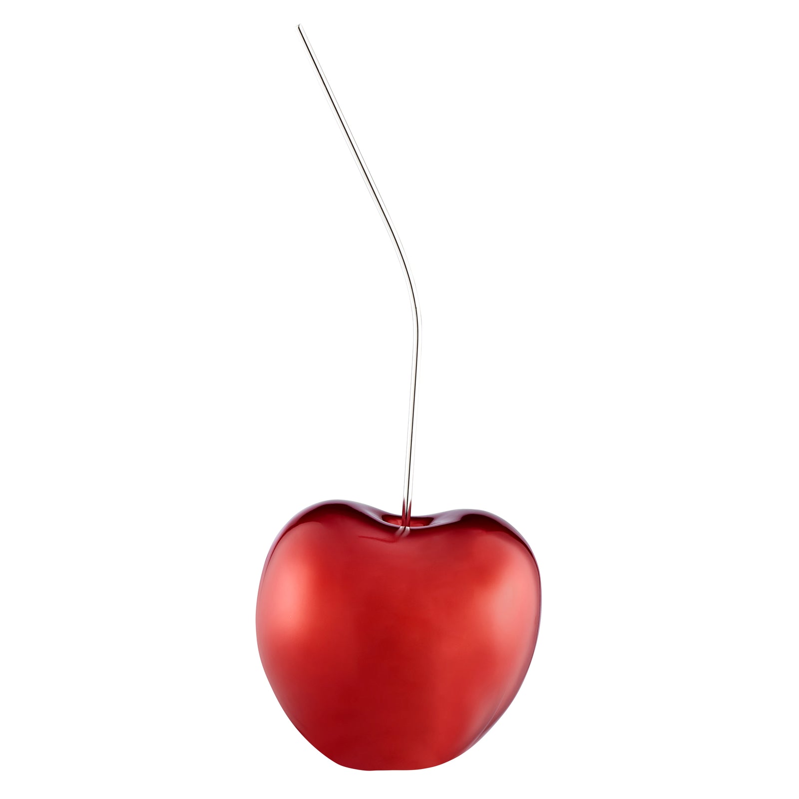 Large Metallic Red Cherry Sculpture 25