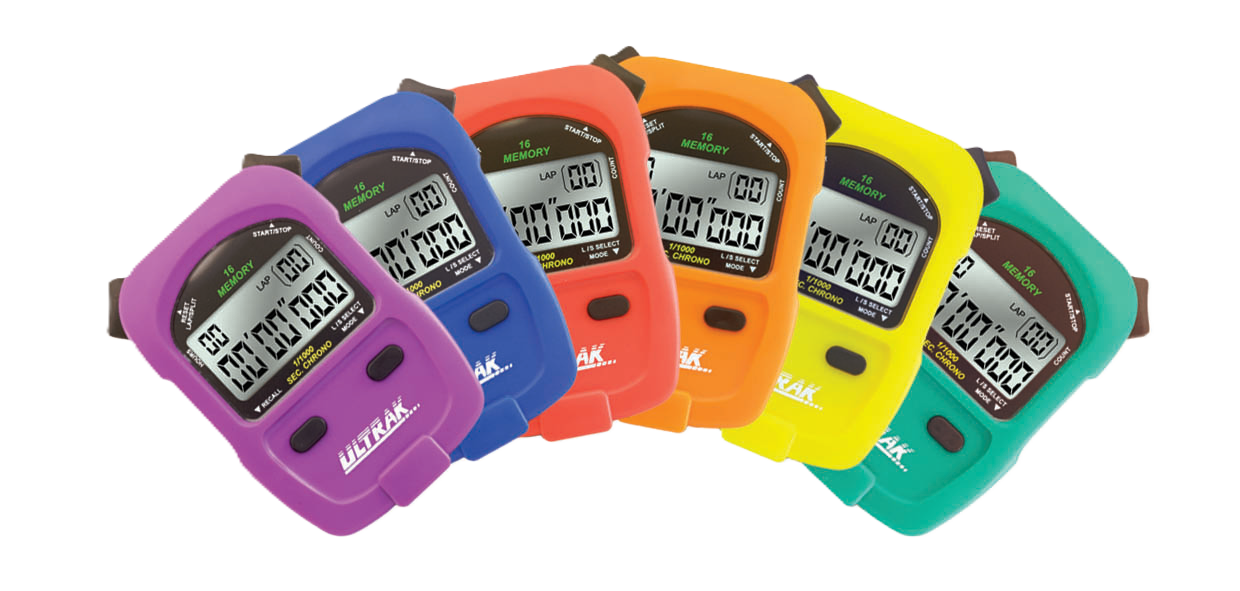 ULTRAK 460 Set - Rainbow set of six stopwatches