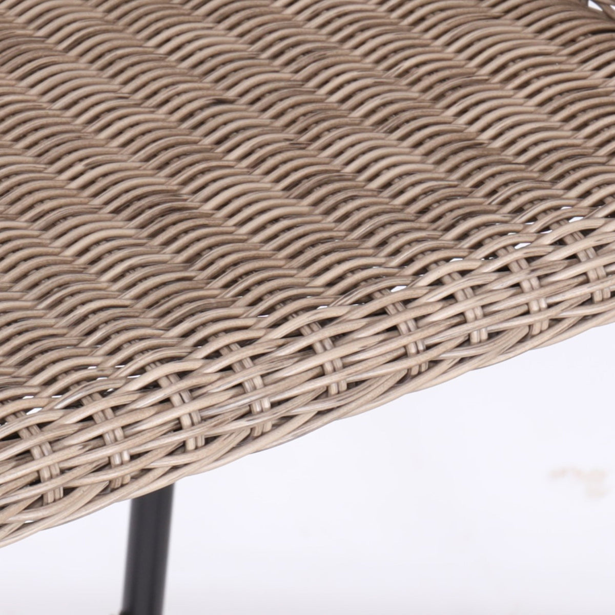 Ladd Outdoor Metal Wicker Barstool Set of 2
