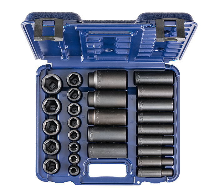Wright Tool 6 Point Standard & Deep Impact Socket Set 1/2