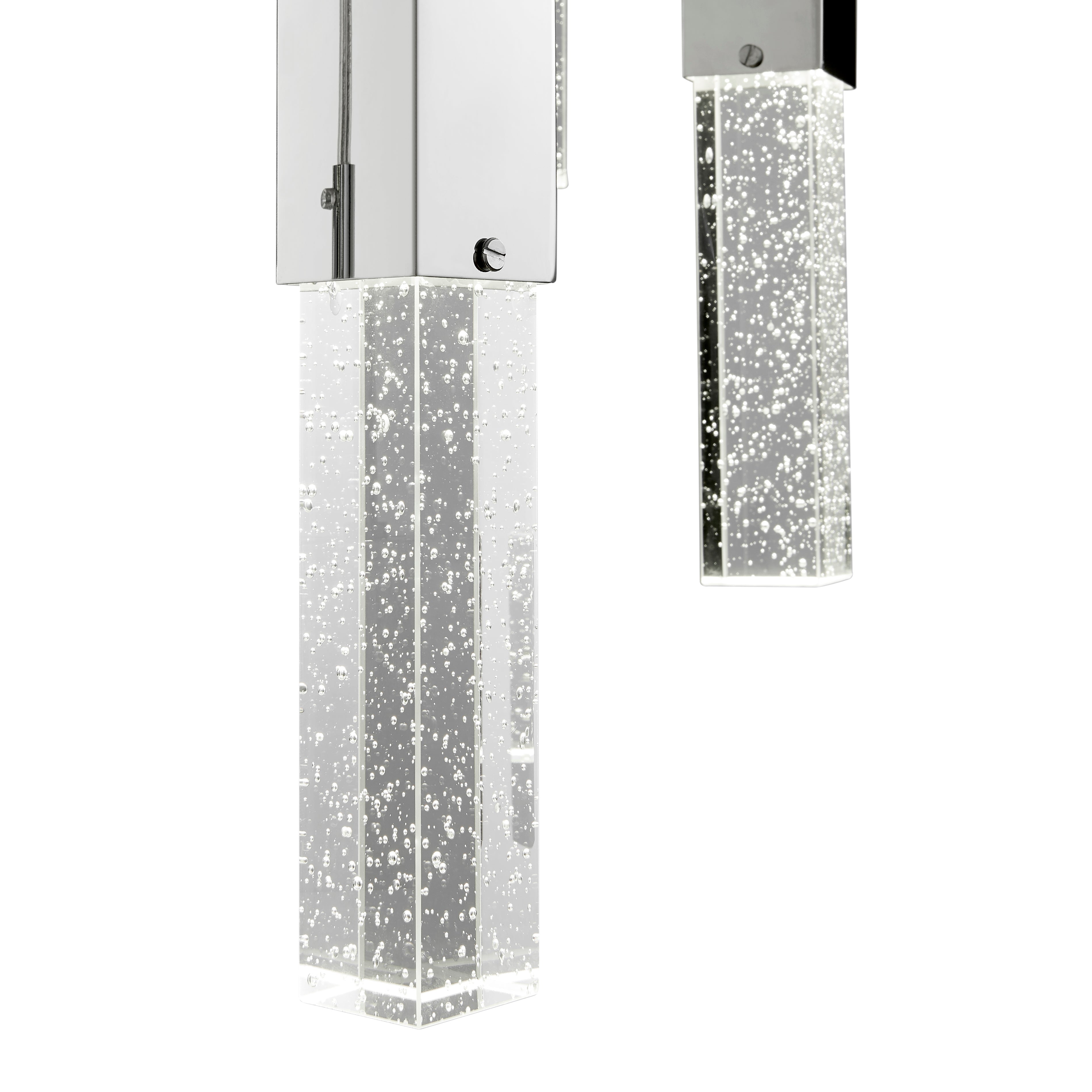 Rectangular Crystal Chandelier // 9 Light