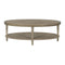 Bedford - Oval Coffee Table With Shelf - Natural