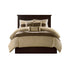 7 Piece Faux Suede Comforter Set Natural Queen