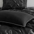 7 Piece Tufted Comforter Set Black King