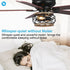 48" Antwerp Farmhouse Flush Mount Reversible Ceiling Fan with Lighting and Remote Control