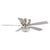 48" Modern Flush Mount Reversible Crytsal Ceiling Fan with Lighting and Remote Control