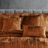 Spice Crinkle Velvet Comforter Set with Coordinating Pillows - 7 Piece