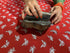 Ginkgo Leaf Midi Wrap Dress Lipstick Red + Silver