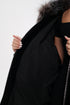 Palermo Genuine Astrakhan Silver Fox Trim Coat