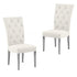 Modern Upholstered Tufted Dining Chair (Set of 2)