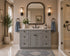 48 Inch Grey Shaker Single Sink Bathroom Vanity with Drawers