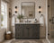48 Inch Gray Stained Shaker Bathroom Vanity Combo w/ Drawers