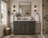 48 Inch Gray Stained Shaker Bathroom Vanity Combo w/ Drawers