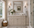 48 Inch Greige Stained Bathroom Vanity Combo w/ Drawers