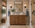 48 Inch Rustic Shaker Recessed Single Sink Bathroom Vanity with Drawers