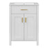 Bathroom Vanity Combo With Ceramic Sink, Luxurious Space-Saving Vanity, 2 Soft Close Doors