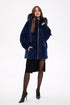 Genuine Shearling Silver Fox Trim Jacket