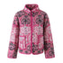 Women's Quilted Jacket Pink Printed BYMANYC ® New York CONTEMPORARY VIBRANT BOHO OUTERWEAR - New Collection