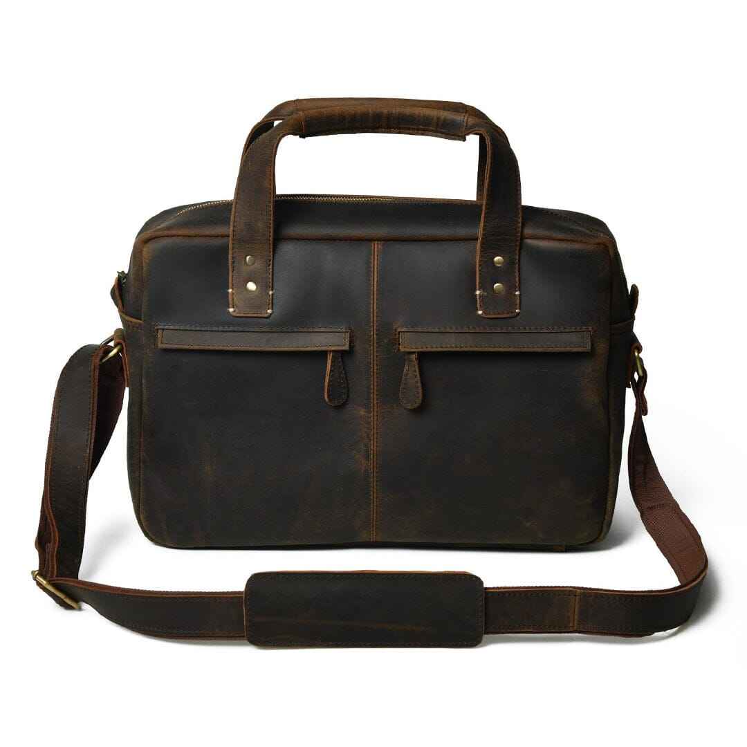Perkins Buffalo Leather Office Briefcase
