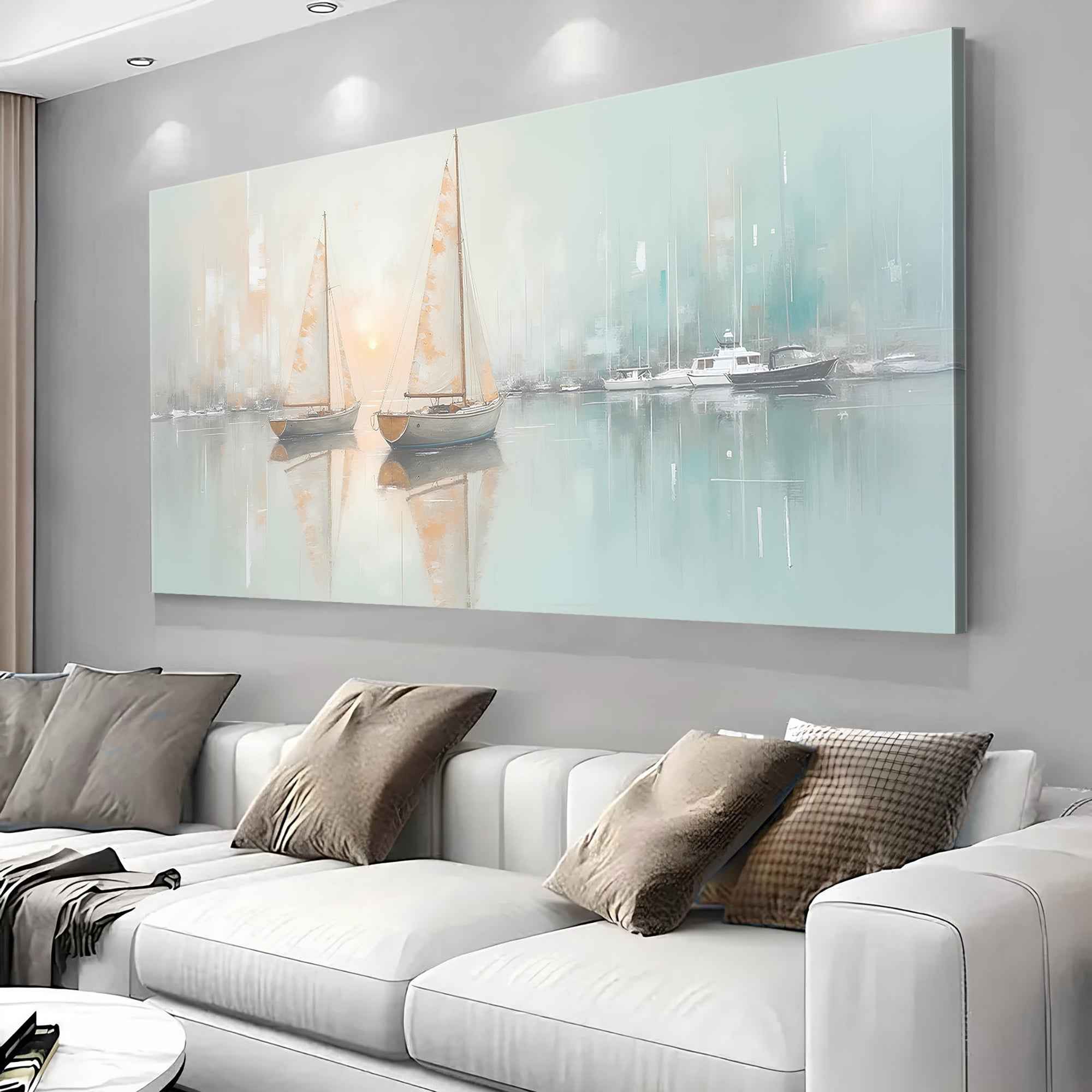 Abstract Pier and Dock Wall Art