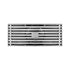 8 Inch Shower Linear Brushed Nickel Drain Rectangular Floor Drain with Accessories Square Hole Pattern Cover Grate Removable Brushed Nickel Brass