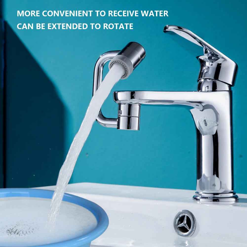 1080° Rotating Faucet Extender Kitchen Tap Aerator Dual Spray Sink Attachment