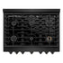 ZLINE 36 in.Gas Range, Convection Gas Oven, Black Stainless Steel, SGRB-36