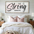 She Is Strong Proverbs 31:25 Faith Sign