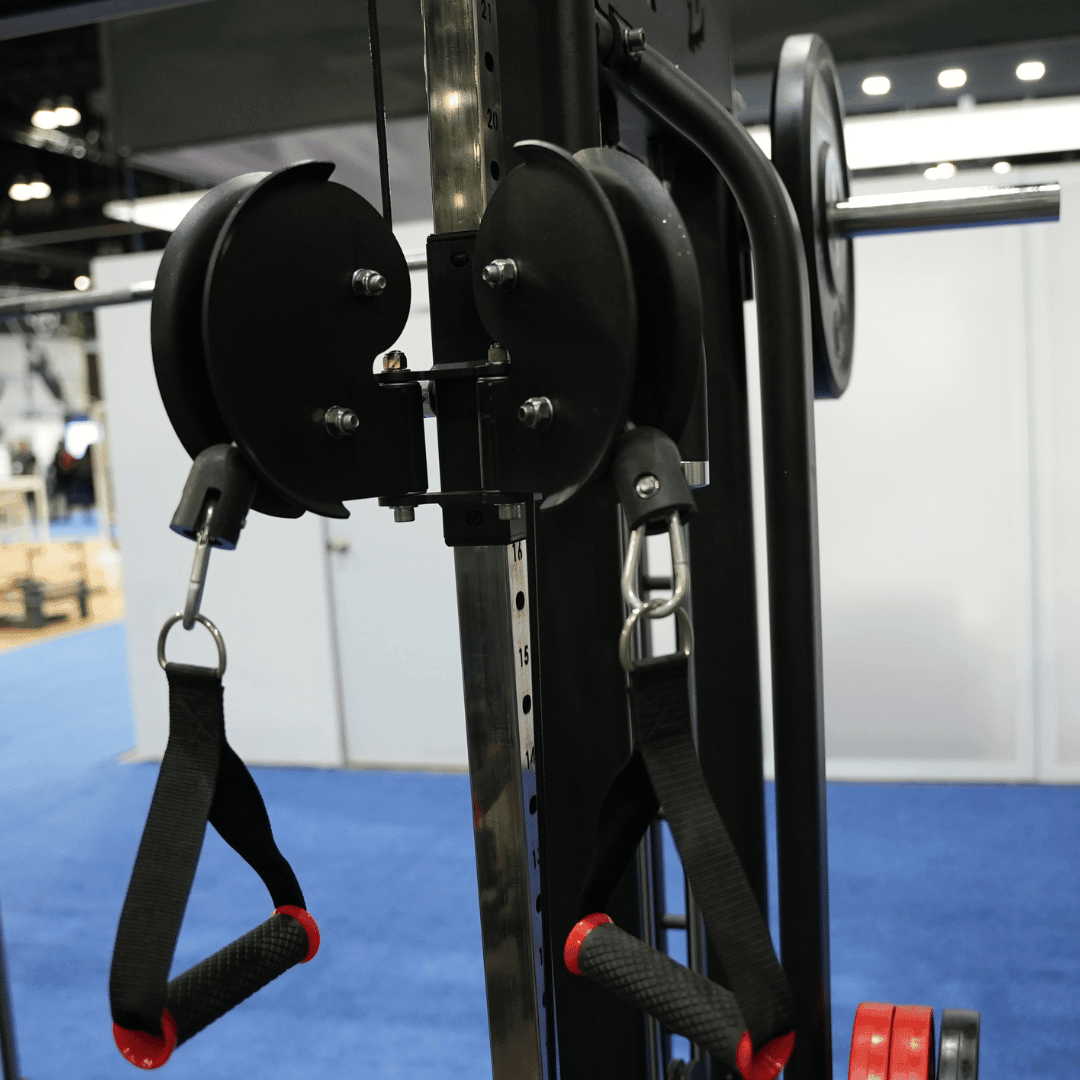 Muscle D Fitness Dual Adjustable Pulley Smith Combo – Full Body Trainer