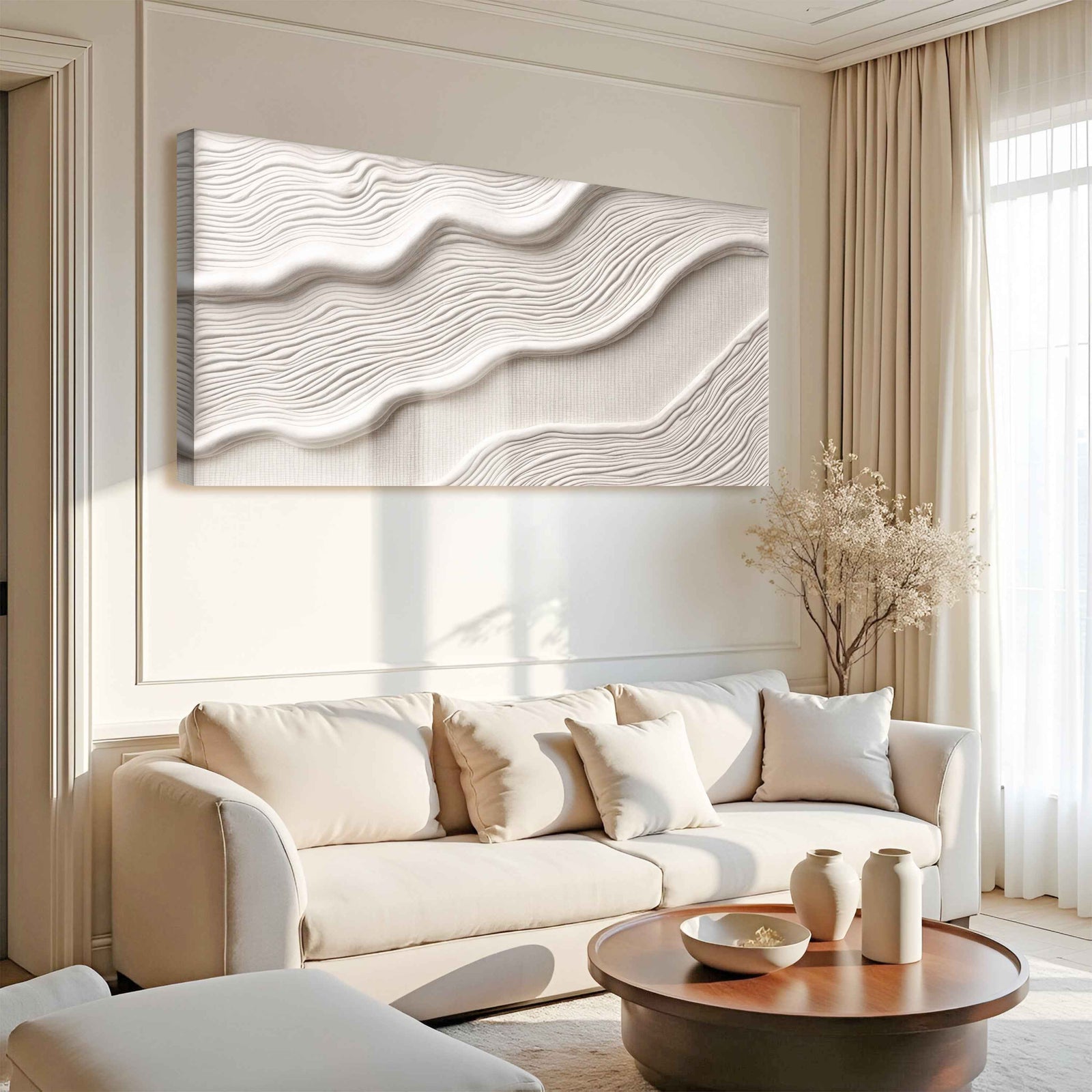 Ivory Abstract Wall Art II