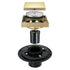 Polished Gold brass floor drain 4x4inch