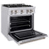 ZLINE 30" Select Dual Fuel Range Gas Cooktop Electric Convection Oven Stainless Steel HDR30