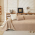 Textured Throw Blanket with 3D Dobby Weave, Minimalist Furniture Protector for Couch
