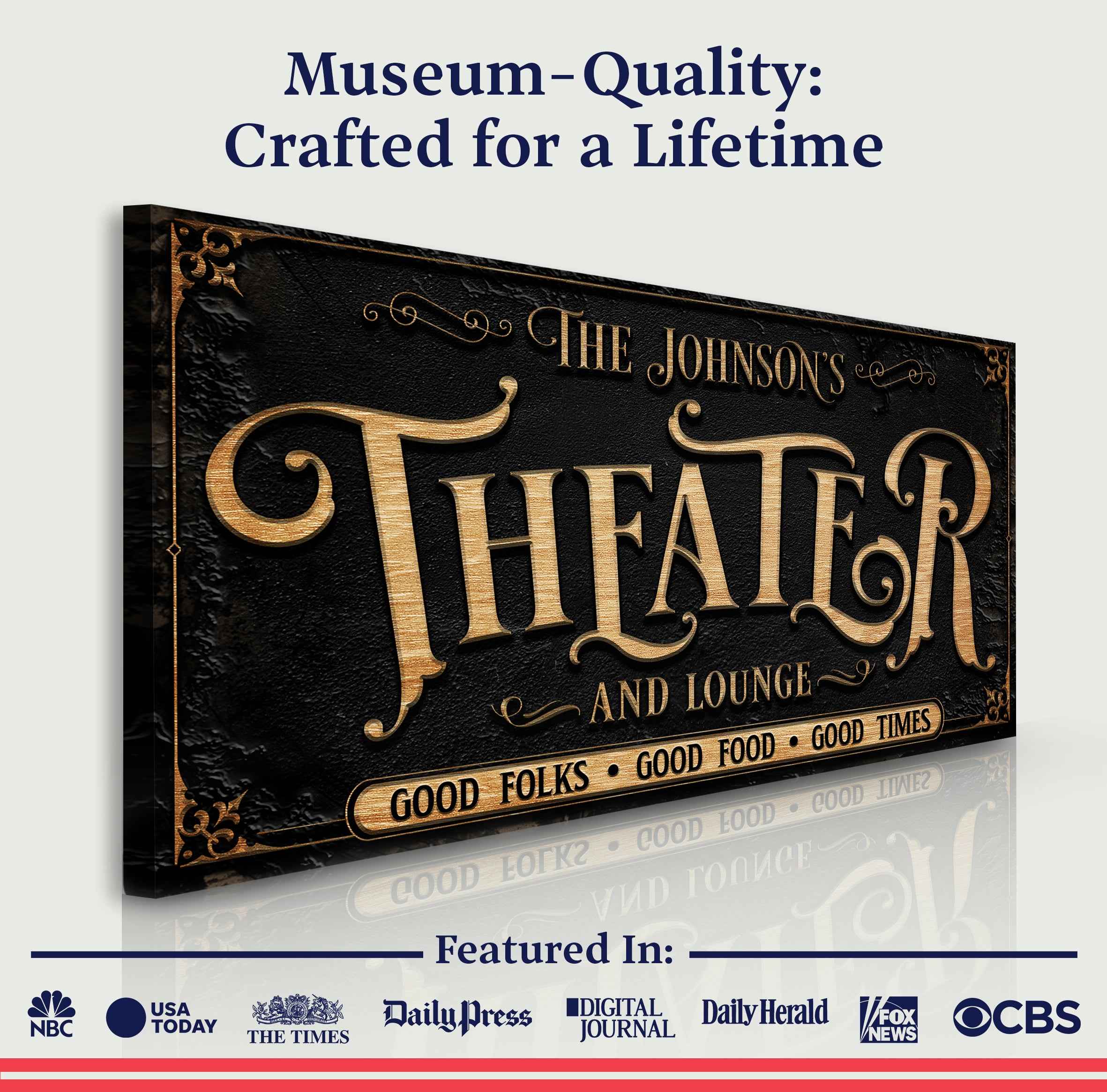 Personalized Theater Sign III