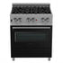 ZLINE 30" Bundle Range RAS-BLM-30 & Range Hood 8654BLM-30, 2KP-RASBLMRH30
