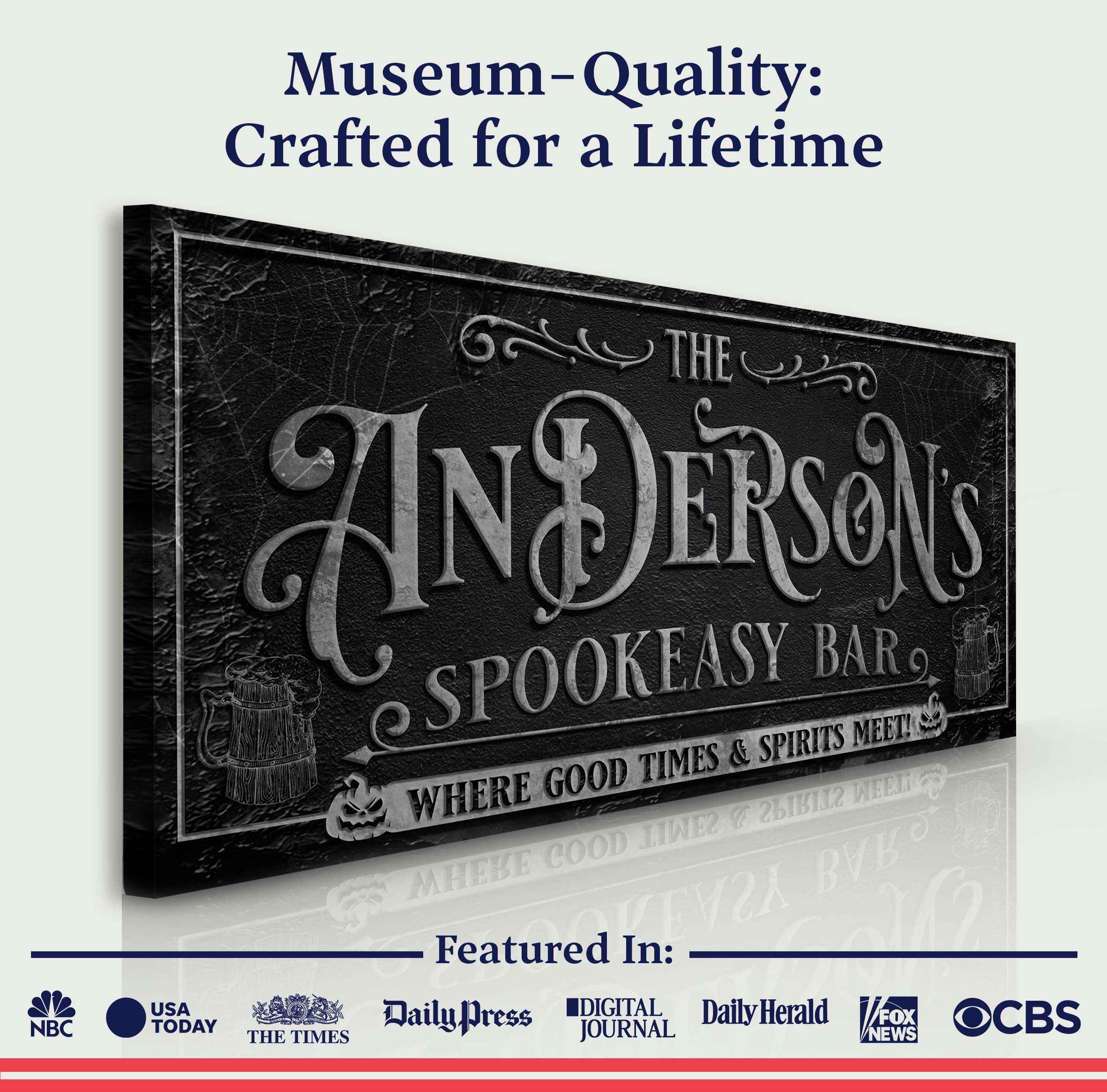 Personalized Spookeasy Bar Sign