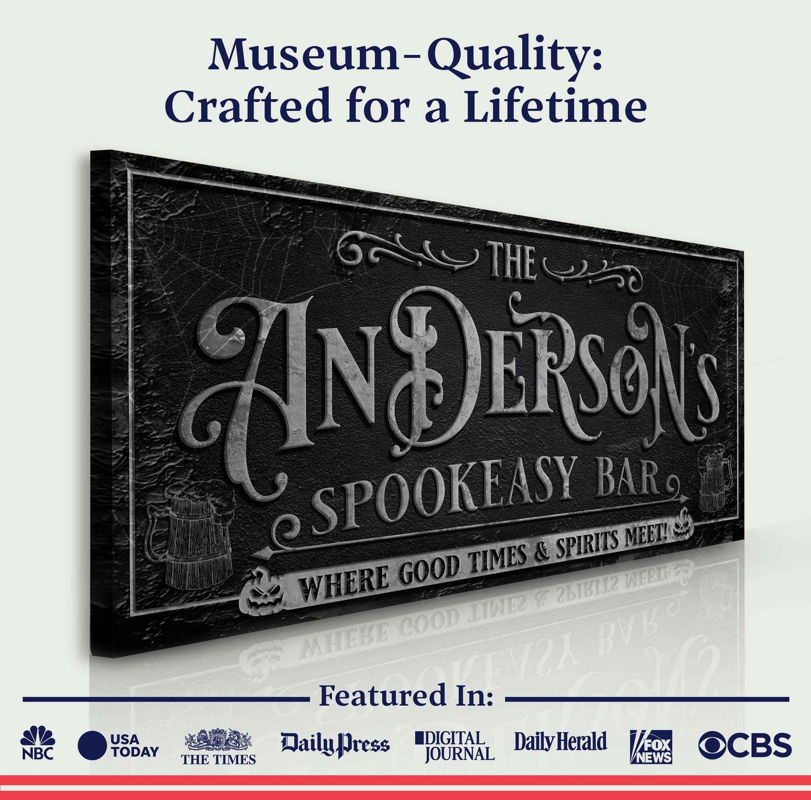 Personalized Spookeasy Bar Sign