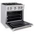 ZLINE 30" Select Gas Range Convection Gas Oven Stainless Steel Brass Burners HGR-BR-30