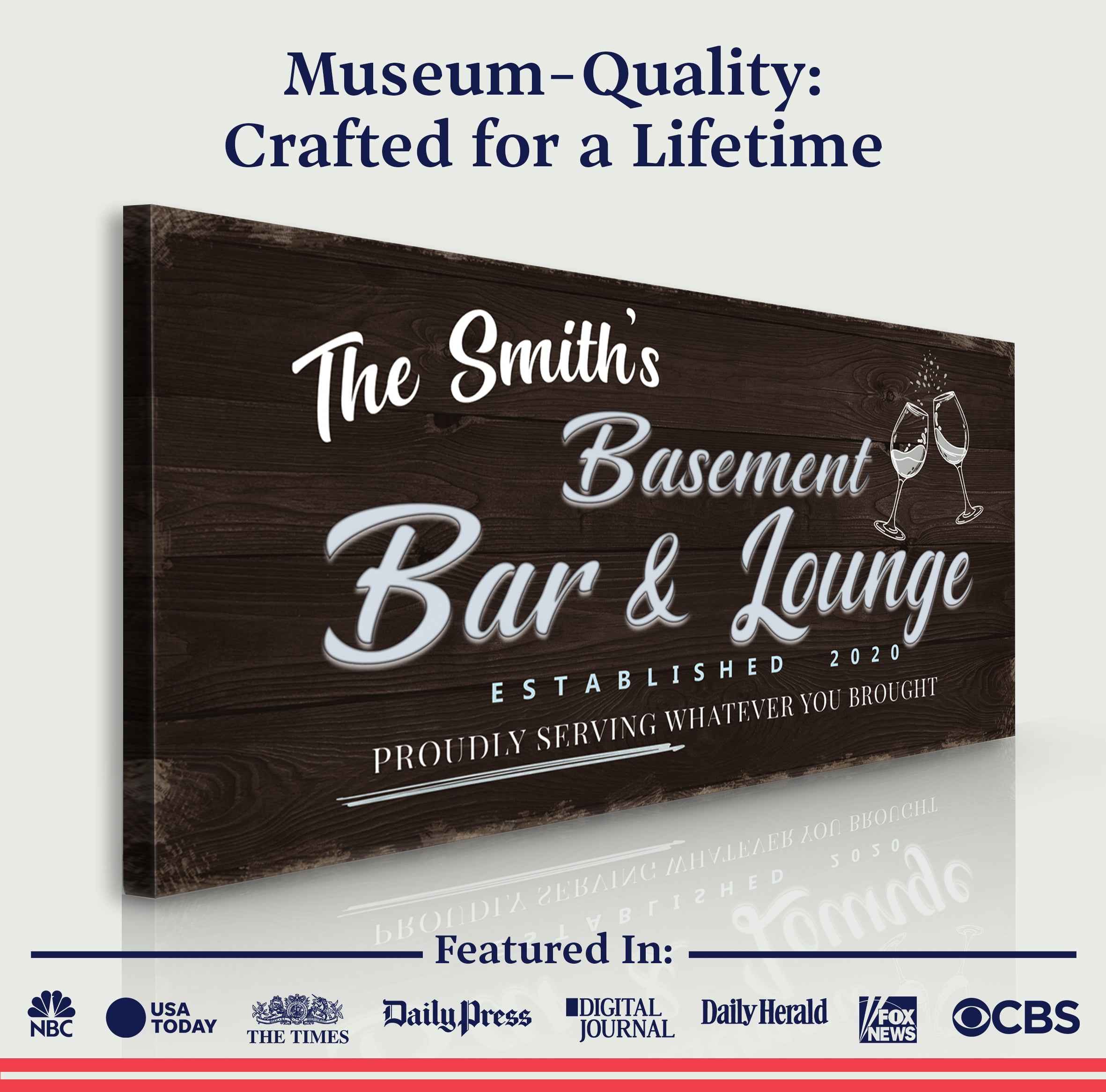 Basement Bar And Lounge Sign IV