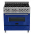 ZLINE 36" Bundle Range RAS-BG-36 & Range Hood 8654BG-36, 2KP-RASBGRH36